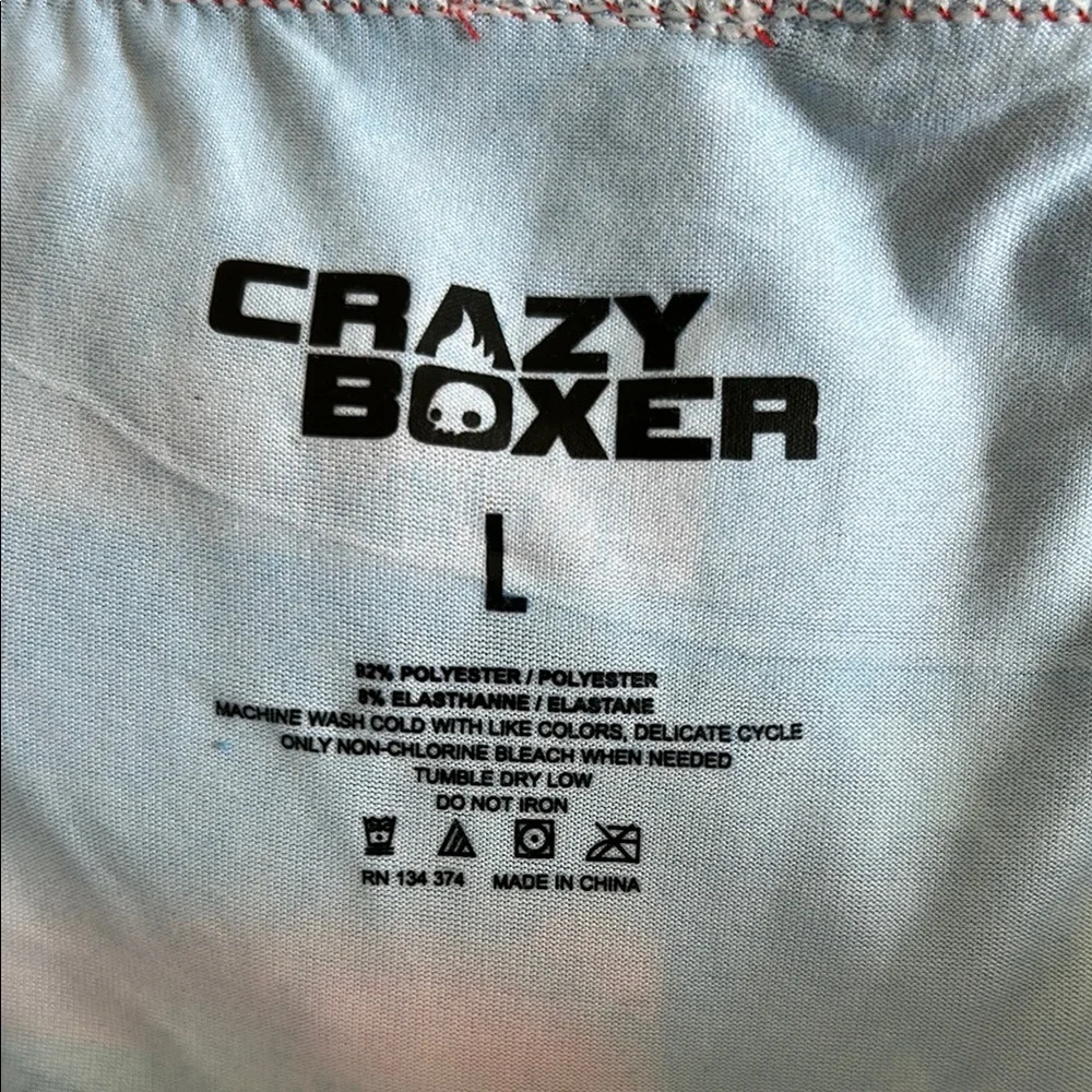 NWT Crazy Boxer Men's Baseball Home Run Scene Boxer Briefs Size Large L